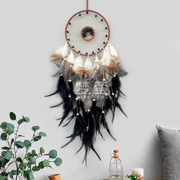 Wholesale Crystal Feather Dreamcatcher Handmade Tree of Life Room Decor MOQ≥2