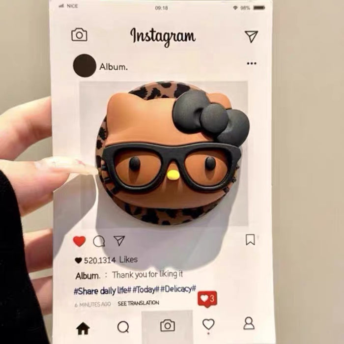 Wholesale Cartoon cat 3D silicone Phone stand