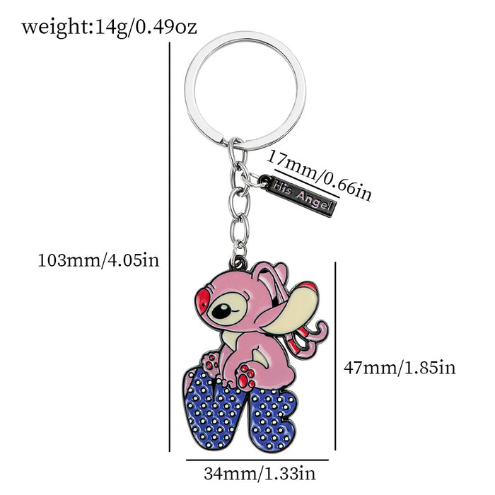 Wholesale Valentine's Day Cute Cartoon LOVE Keychain Necklace JDC-NE-ShaoH014