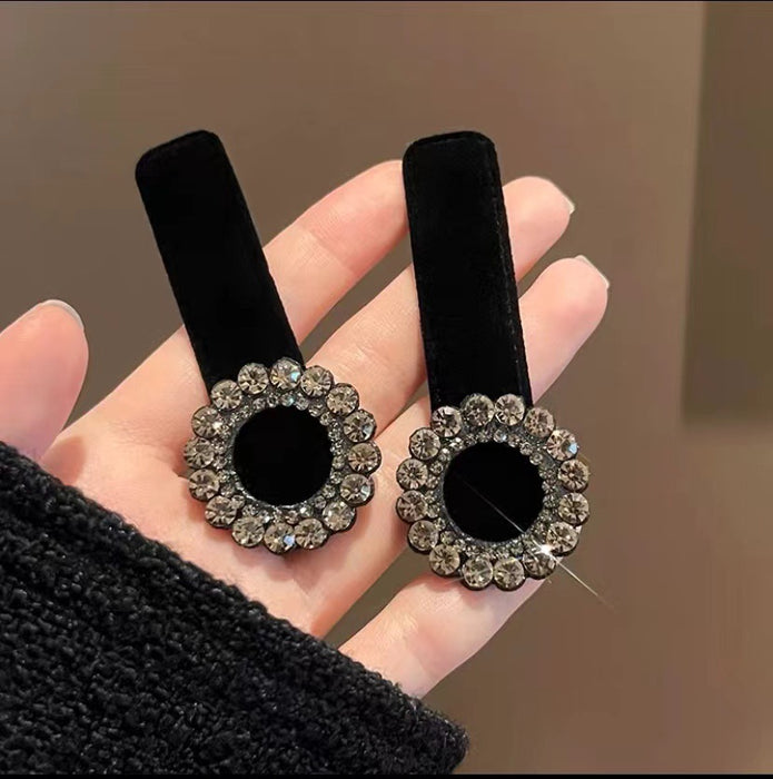 Wholesale Flocking Hairpin Clip Front Side Bangs Advanced Sense Hairpin Headwear