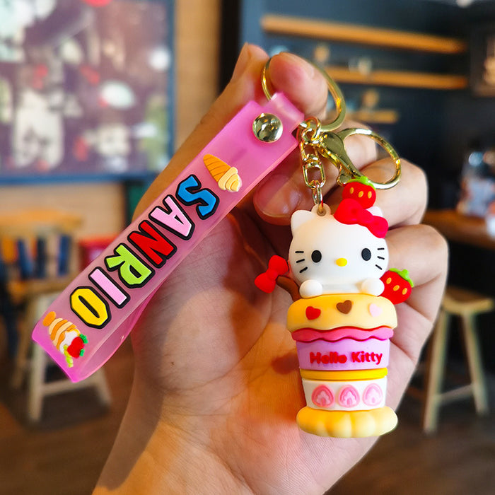 Wholesale Cartoon Ice Cream Key Chain