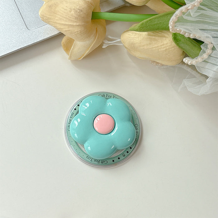 Wholesale Solid color HyunA flower phone Grips