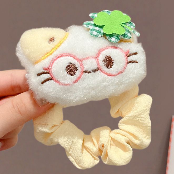 Wholesale Cute penguin and fish plush cartoon  hair scrunchies