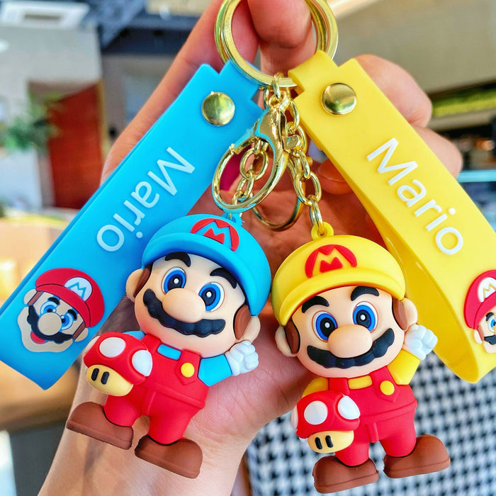 Wholesale Cartoon  Keychain Super Mary Doll Pendant Bag Pendant Car Key Chain Explosive Small Gift