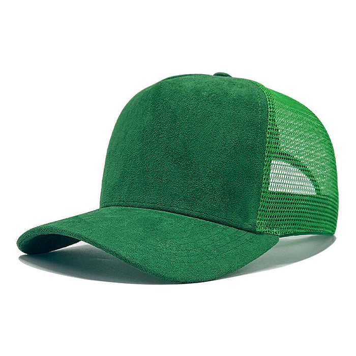 Wholesale High-Quality Chic Style Suede Mesh Trucker Hat Fashion Accessory Gift