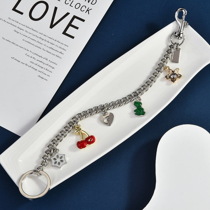 Wholesale Trendy Butterfly Bag Pendant Chain Metal Fashion Accessory
