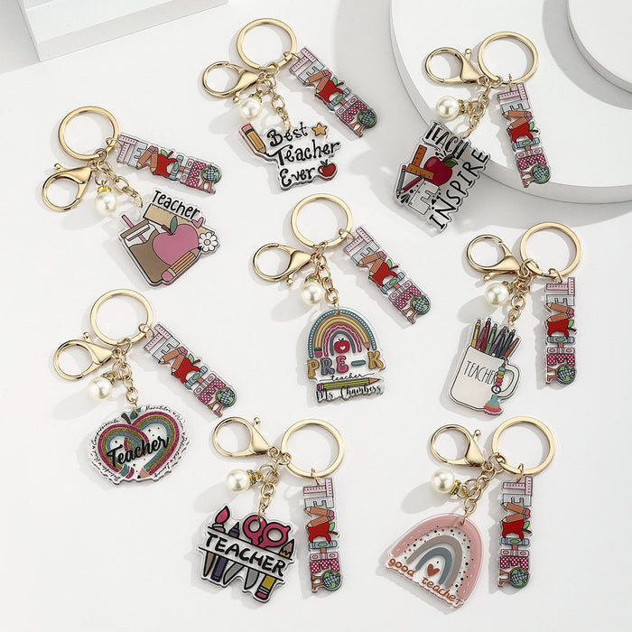 Wholesale Acrylic Heart-Shaped Pen Holder &  Pencil Keychain