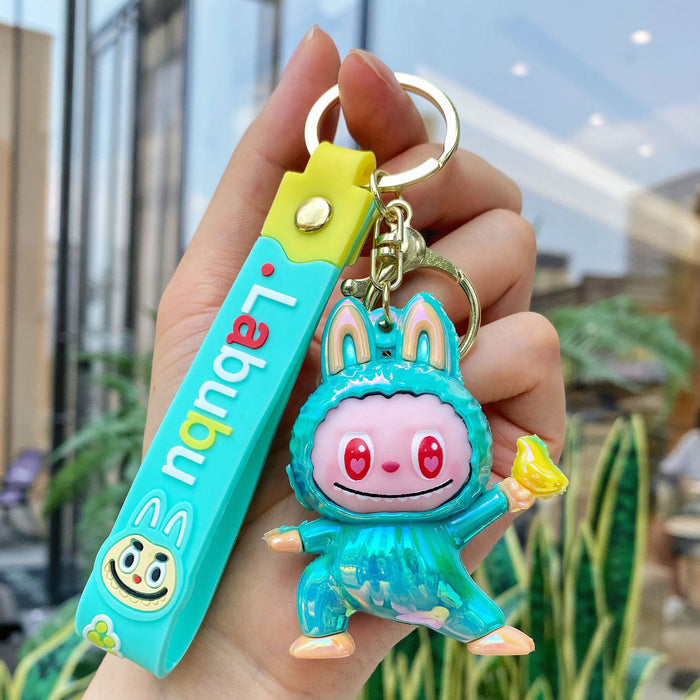 Wholesale Electroplated iridescent sheep keychain