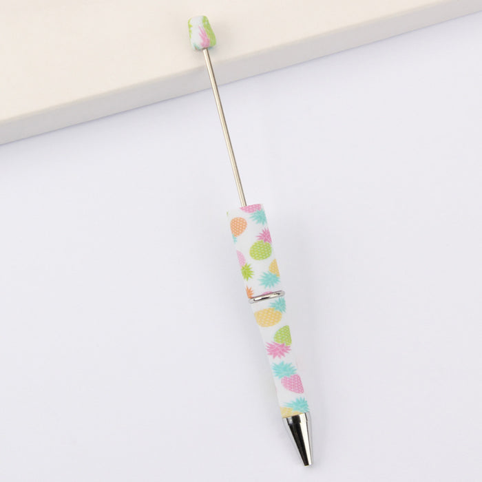 Wholesale DIY Beadable Pens  Cow Leopard Print  DIY for Beaded Plastic Pen JDC-PN-JinBN001