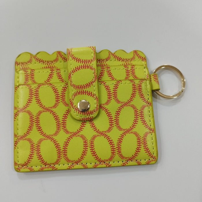 Wholesale PU Leather Card Holder Keychain JDC-KC-JinHan001