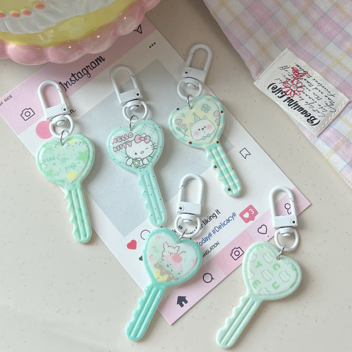 Wholesale Mint Green Cartoon Keychain
