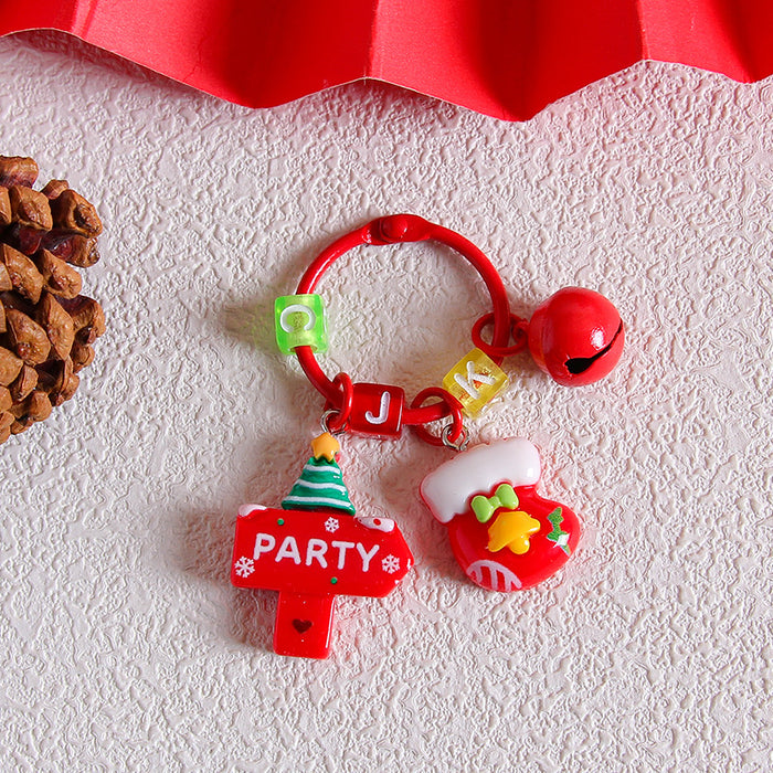 Wholesale Wreath Design Keychain Acrylic Resin Decorative