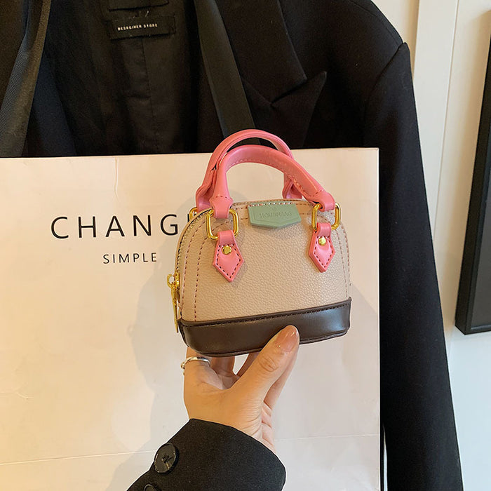 Wholesale Children's bag, mini contrasting shell bag, niche girl's handbag, crossbody bag, red envelope