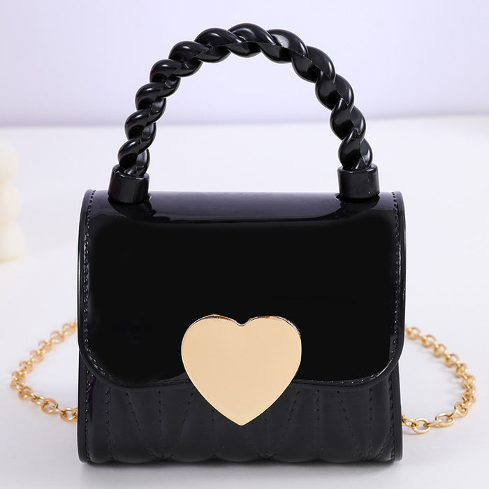 Wholesale Children's bag jelly bag cute handbag Western style little girl chain crossbody shoulder bag