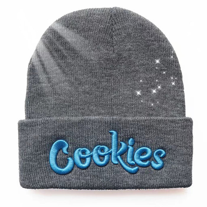 Wholesale Cookies Letters 3D Embroidered Knitted Wool Hat JDC-FH-HongHong013