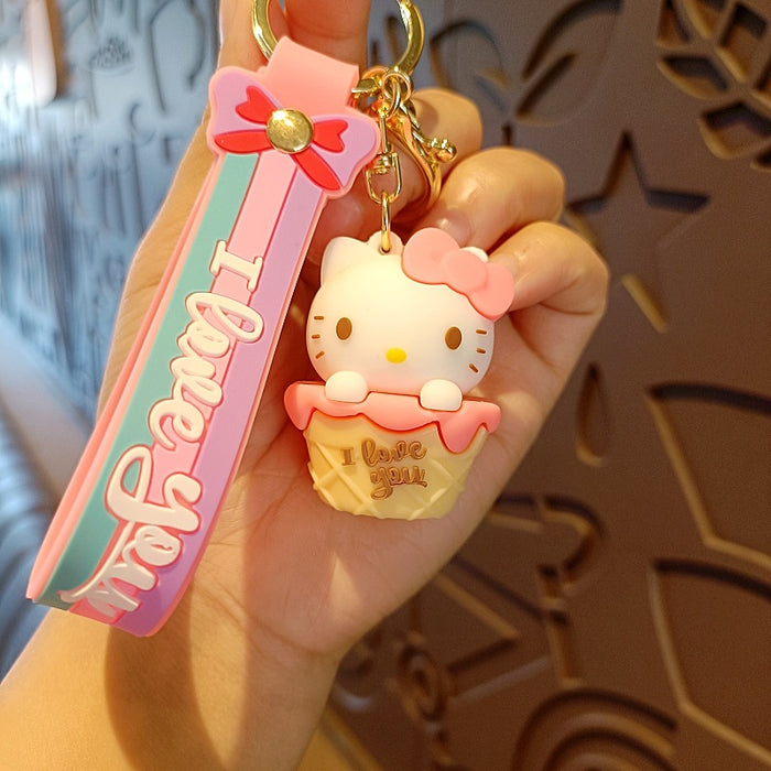 Wholesale Silicone Cartoon Doll Keychain JDC-KC-MingT194