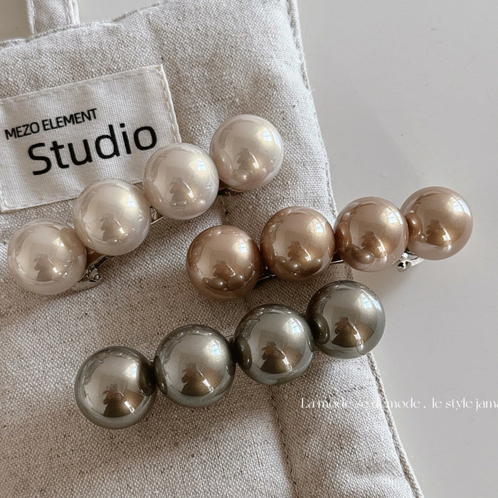 Wholesale 4 Pearl Barrette Hair Clips for the Back of the Head