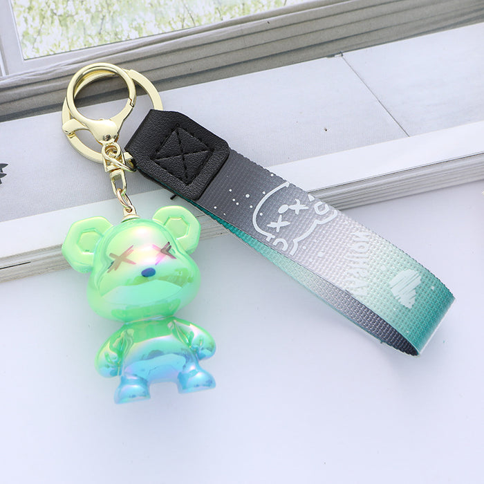 Wholesale  car key chain pendant  bear doll bag decoration couple gift Cartoon  Keychain