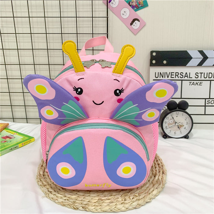 Wholesale Small Fresh Cartoon Butterfly Anti-loss Children's Backpack 2024 Summer New Color Colorful Children's Anti-loss Bag