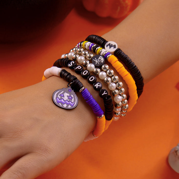 Wholesale Simple bat crystal bracelet set  party alloy letter bracelet