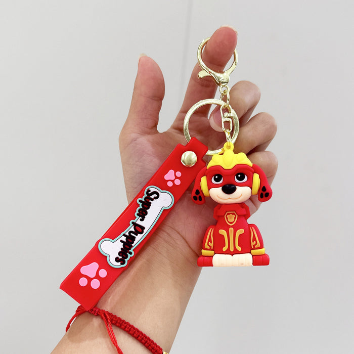 Wholesale Silicone Cartoon Dog Keychain JDC-KC-YuKun004