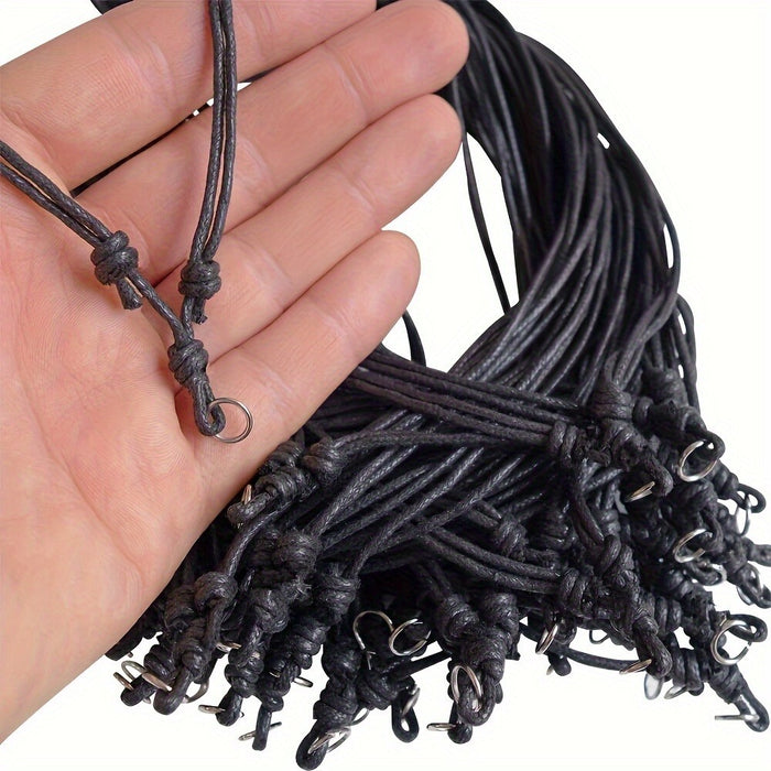 Wholesale Black woven rope adjustable pendant necklace accessory with neck hanging glasses chain anti loss and anti drop hanging rope pearl