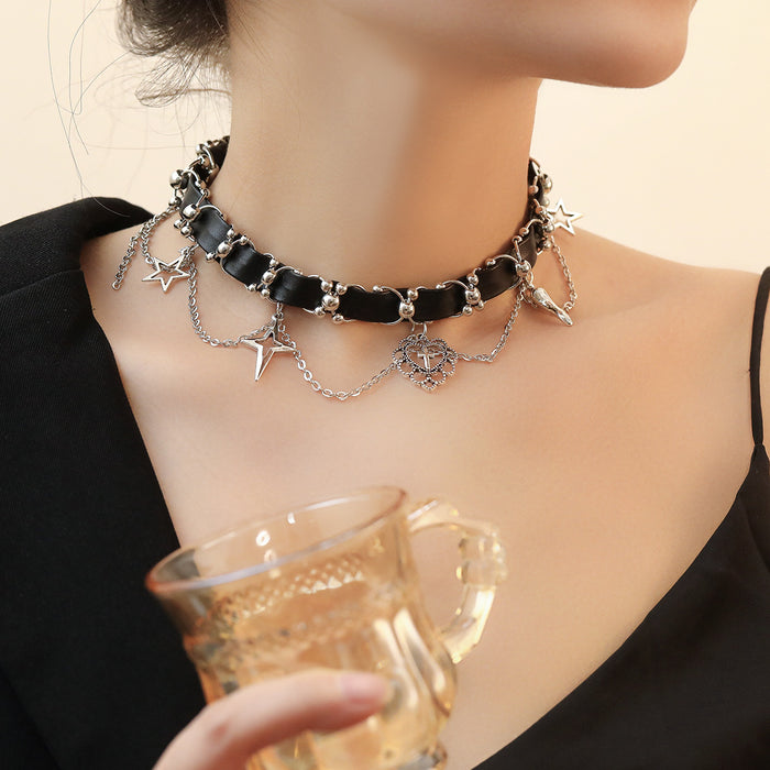 Wholesale Jewelry Necklace Dark Gothic Love Clavicle Chain choker Collar Necklace