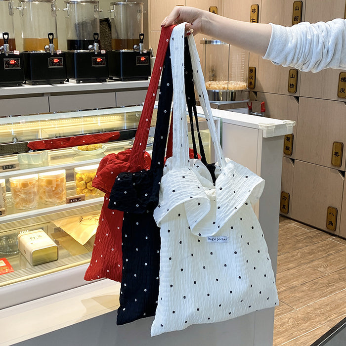 Wholesale Single shoulder bag with ruffled edges, fashionable and large capacity commuting bag