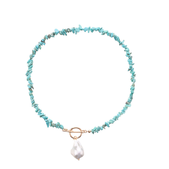 Wholesale Large Turquoise Pearl Necklace