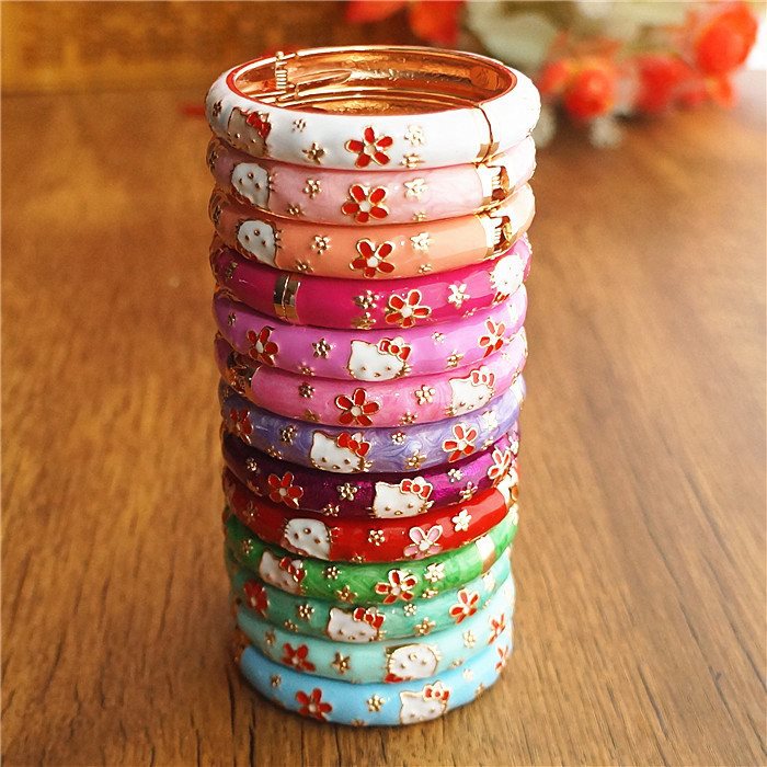 Wholesale Cloisonne Children's Bracelet Glaze Dripping Cartoon JDC-BT-Shuq001