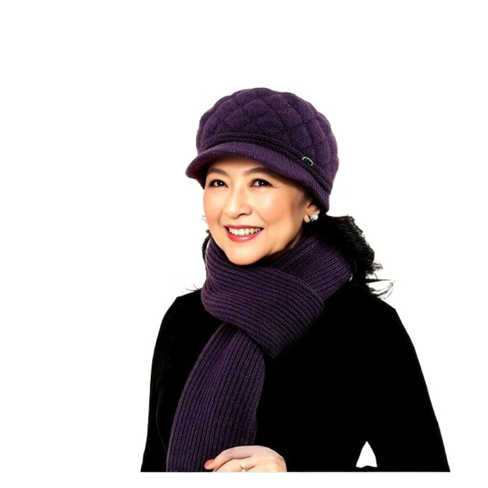 Wholesale Warm Beret Knitted Wool Hat for Women JDC-HT-PX008