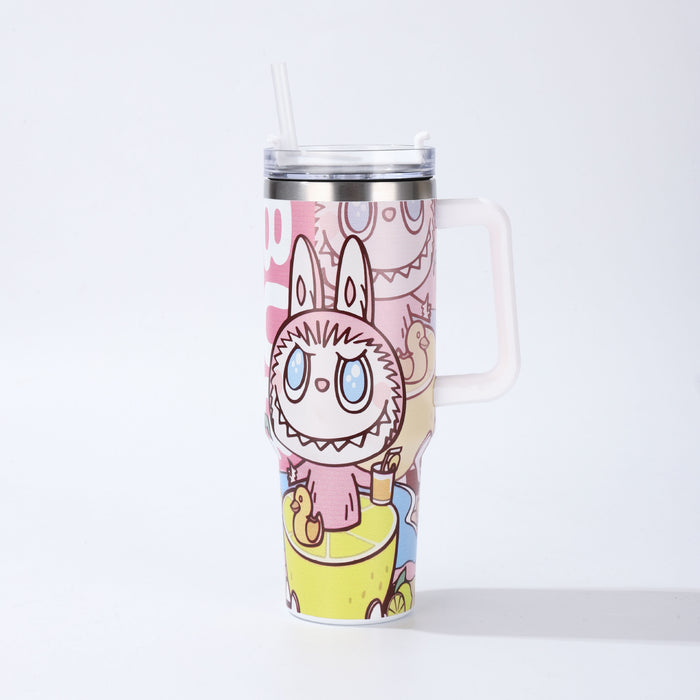Wholesale  Car Cup  Stainless Steel Thermos Cup Car Ice Cup Straw Cup