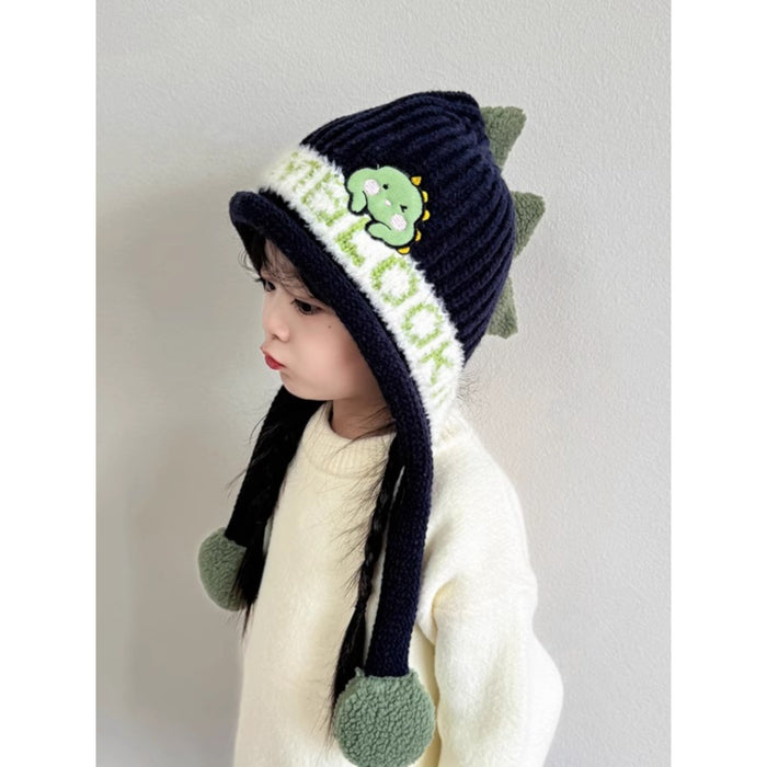 Wholesale Cute Girls Thickened Warm Children's Hat Autumn and Winter Cartoon Boy's Wool Hat Baby Ear Protection Hat