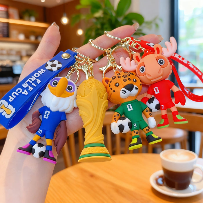 Wholesale Tong fans mascot keychain
