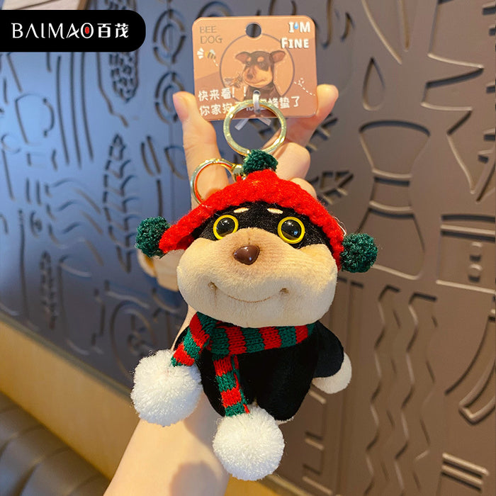 Wholesale Original funny plush toy keychain, cute and exquisite plush toy bag pendant