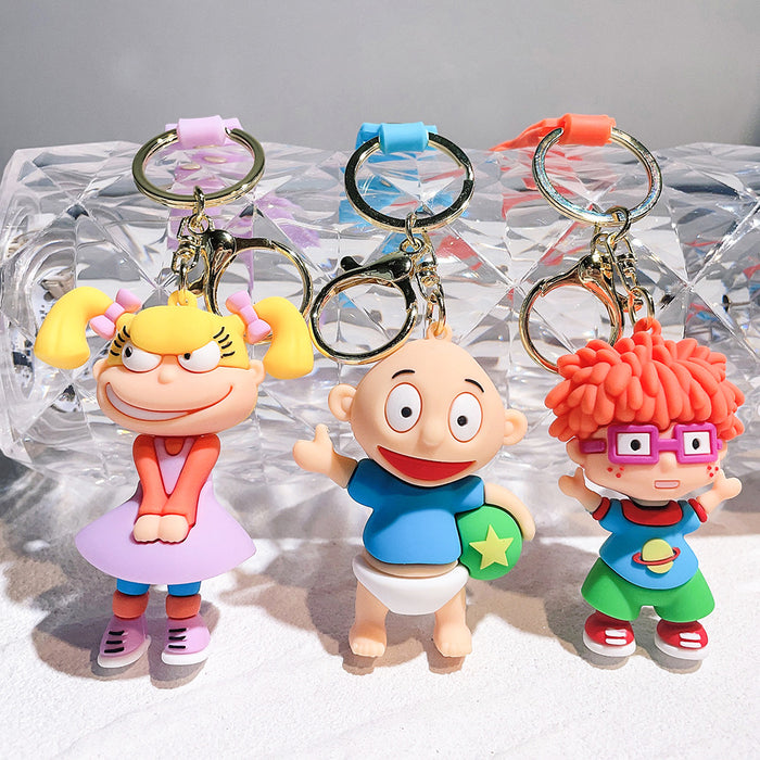 Wholesale Cartoon Doll PVC Keychain JDC-KC-Qiwei005