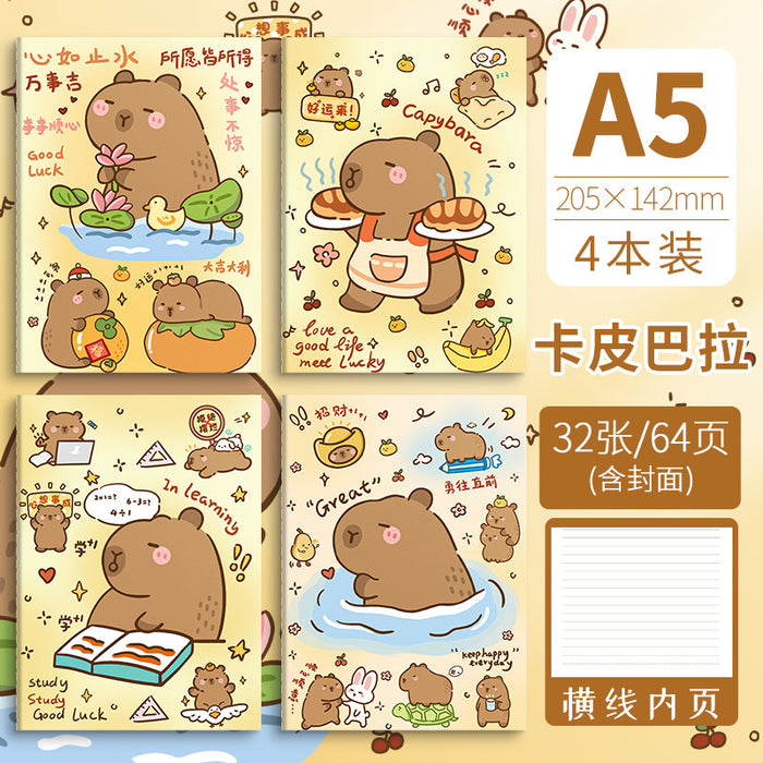 Wholesale 2pcs A5 cartoon retro notebook B5 cute stationery