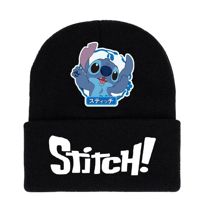 Wholesale Student Cartoon Print Knitted Hat Outdoor JDC-FH-JR001