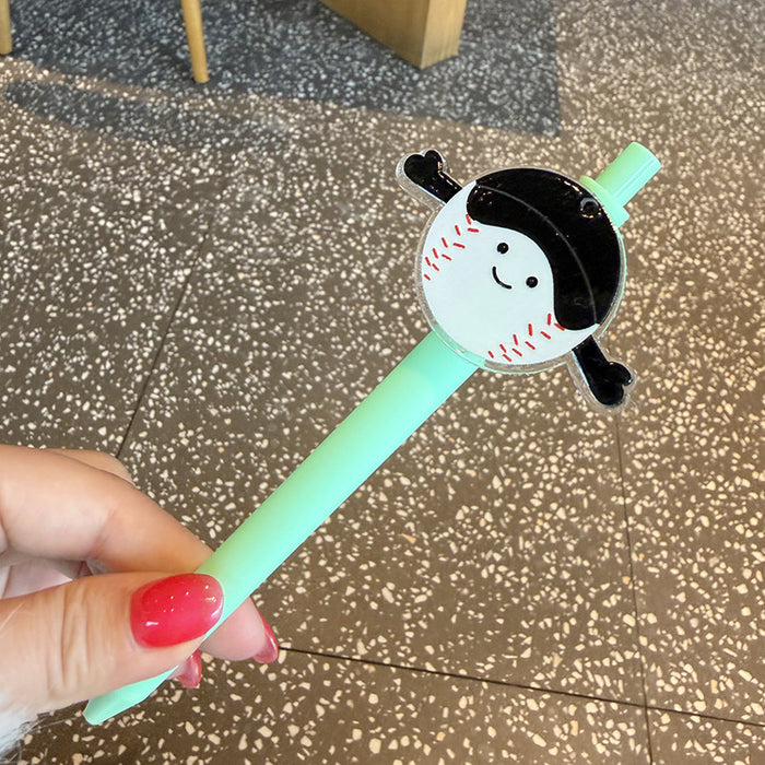 Wholesale Cute cartoon colorful ball pen