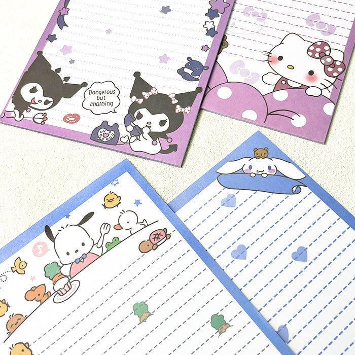 Wholesale Colorful new horizontal line notebook student cute cartoon notepad letter paper