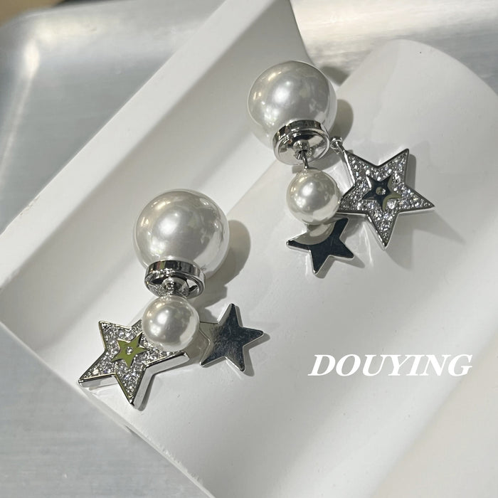 Wholesale  Diamond Star Pendant Pearl Earrings Earrings Earrings for Women