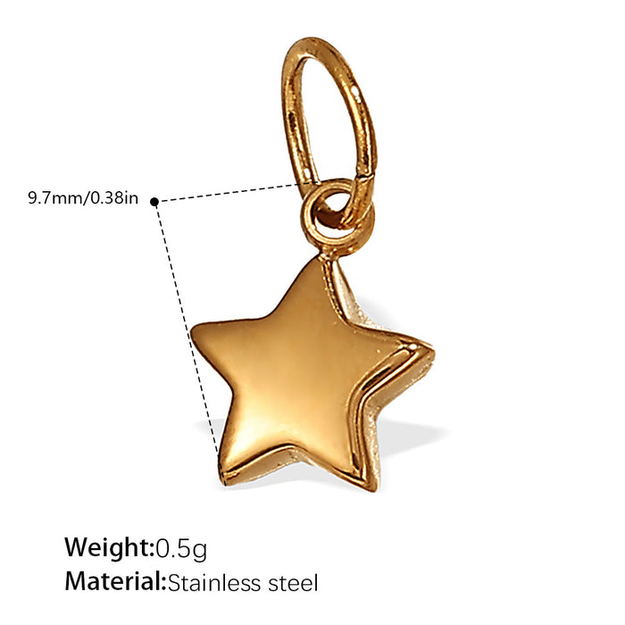 Wholesale Sun and Moon Element Stainless Steel Gold-Plated Pendant