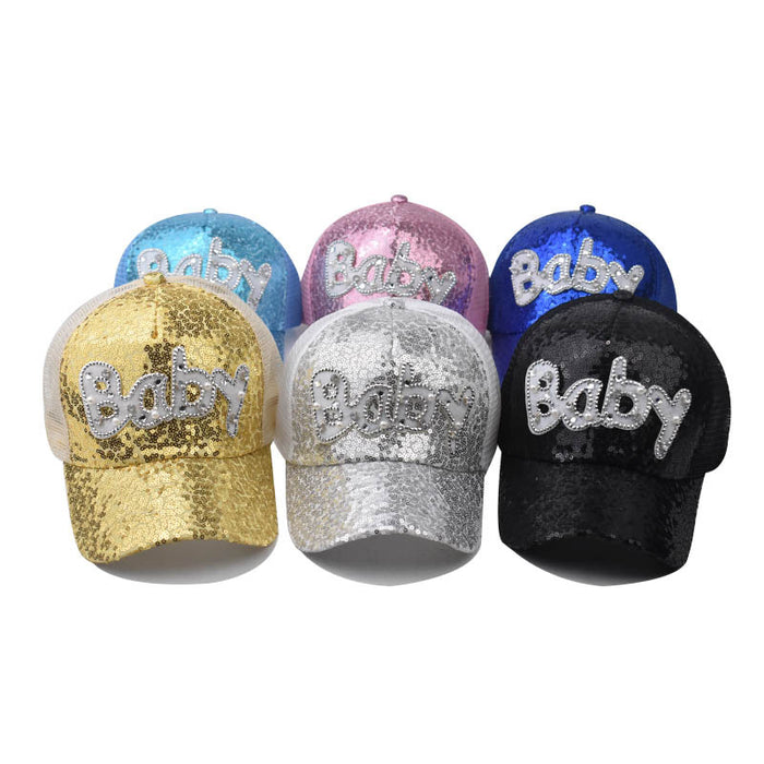 Wholesale Breathable Sequin Baseball Cap JDC-FH-ErXu004