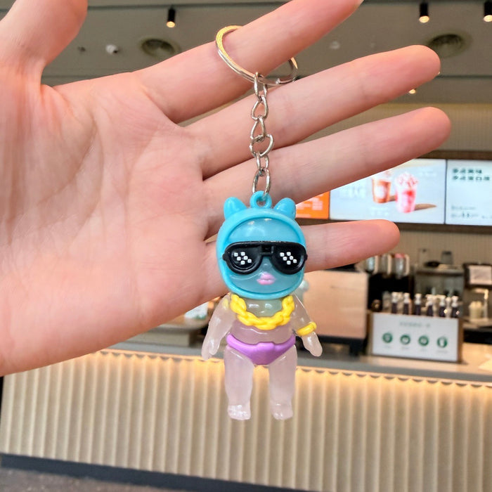 Wholesale Little Black Doll Keychain Pendant Small Gift