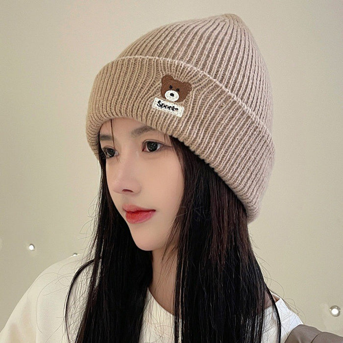 Wholesale Autumn and Winter Bear Wool Is Cute Knitting Cap JDC-FH-Yiguan001