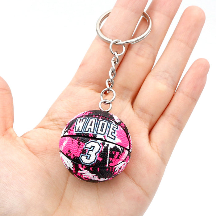 Wholesale PU Basketball Keychain JDC-KC-QLP021