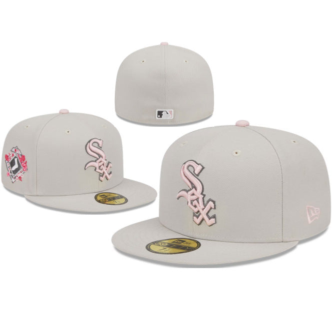 Wholesale Football fully enclosed large head circumference baseball cap outdoor non-adjustable flat brim hat