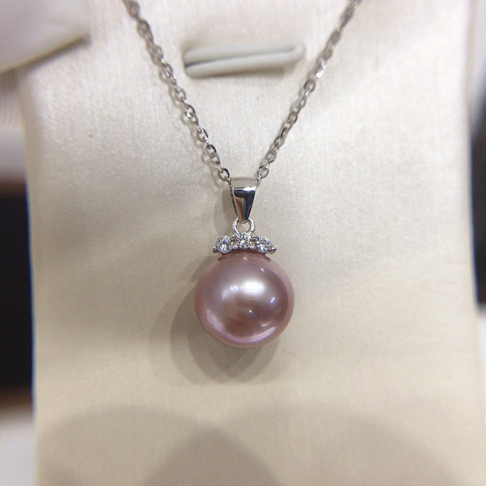 Wholesale Pearl pendant, pure silver pearl necklace, collarbone chain