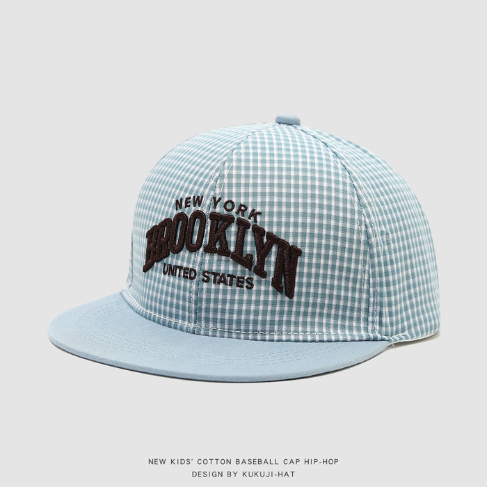 Wholesale Kids Baseball Cap Striped Hip Hop Flat Brim Unisex Outdoor Sun Hat For Boys Girls Casual Chic Party Cap