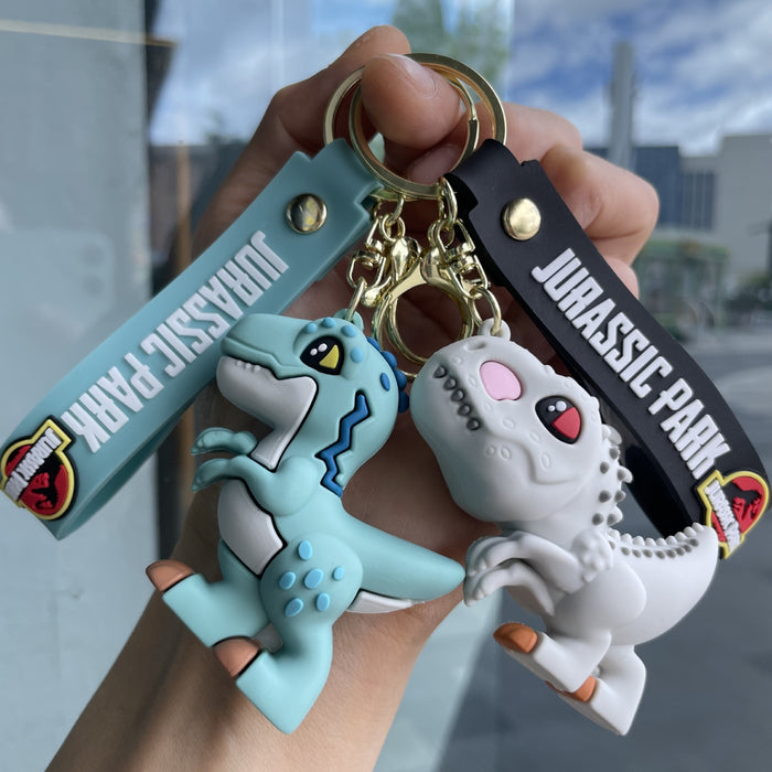 Wholesale Dinosaur PVC Keychain Trendy Cartoon Bag Charm for Gift Resale MOQ≥2